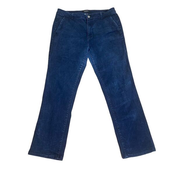 🎉DKNY Denim Boot Trouser Jeans Sz 16 - Picture 1 of 8